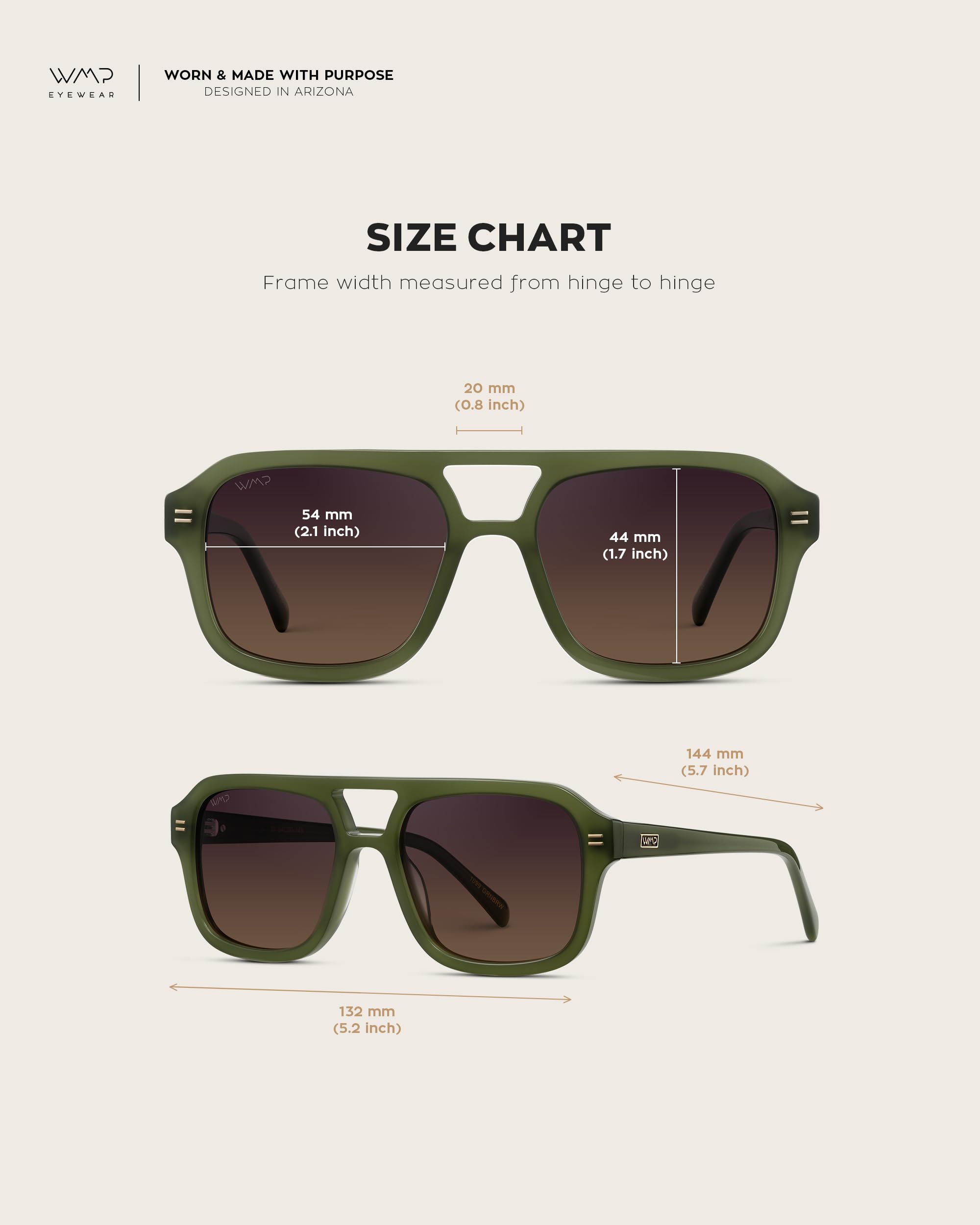 WearMe Pro - Retro-Inspired Square Double Bridge Aviator Women's Sunglasses, Oversized Frame with Polarized UV Protection - Image 5