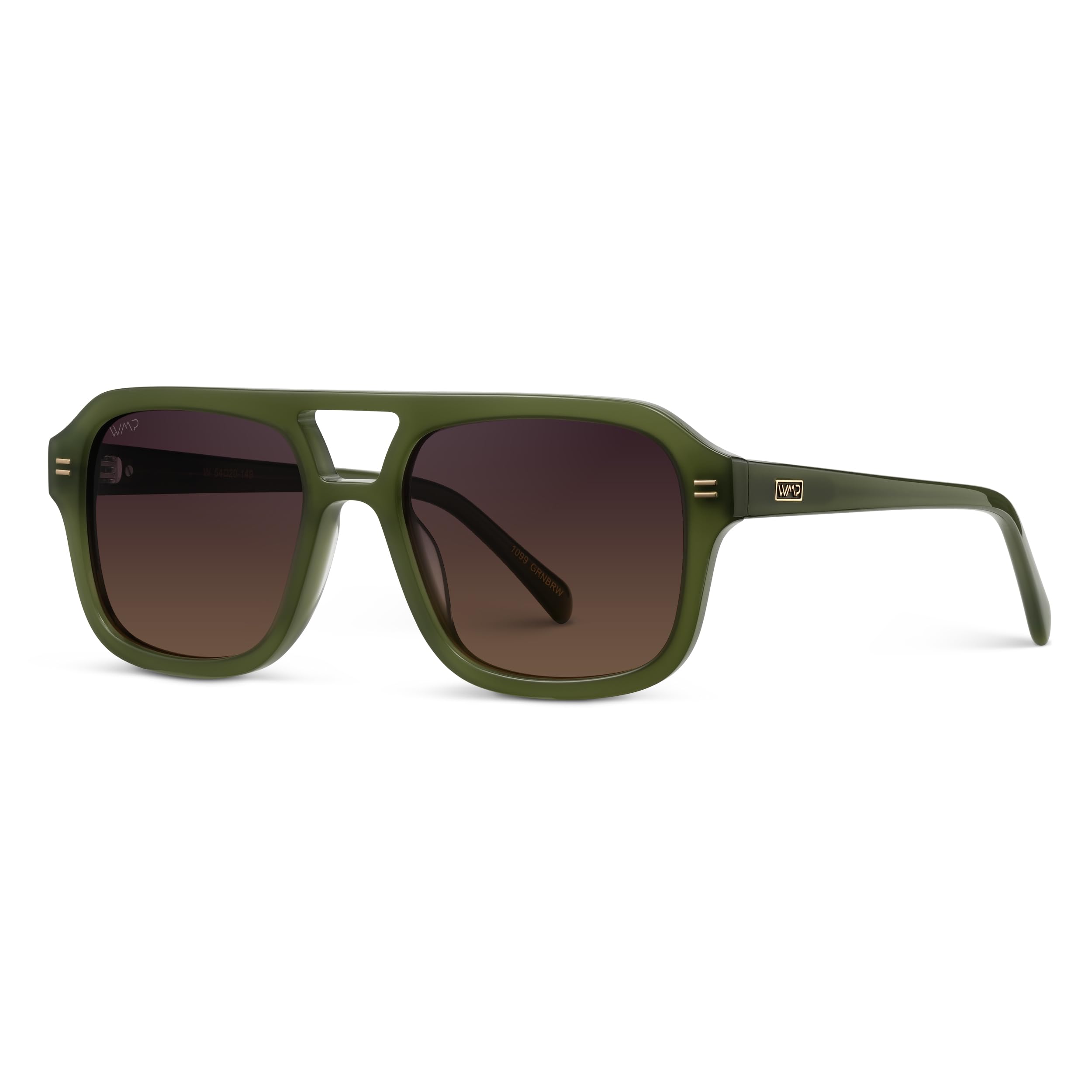 WearMe Pro - Retro-Inspired Square Double Bridge Aviator Women's Sunglasses, Oversized Frame with Polarized UV Protection - Image 6