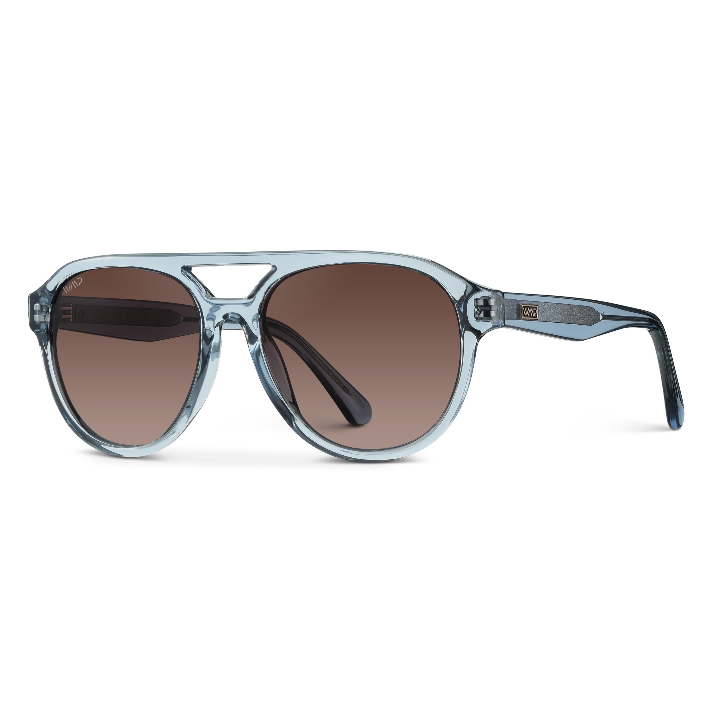 WearMe Pro Rounded Retro Aviator Sunglasses for Men and Women - Polarized Lenses, Double Bridge Design - Image 3