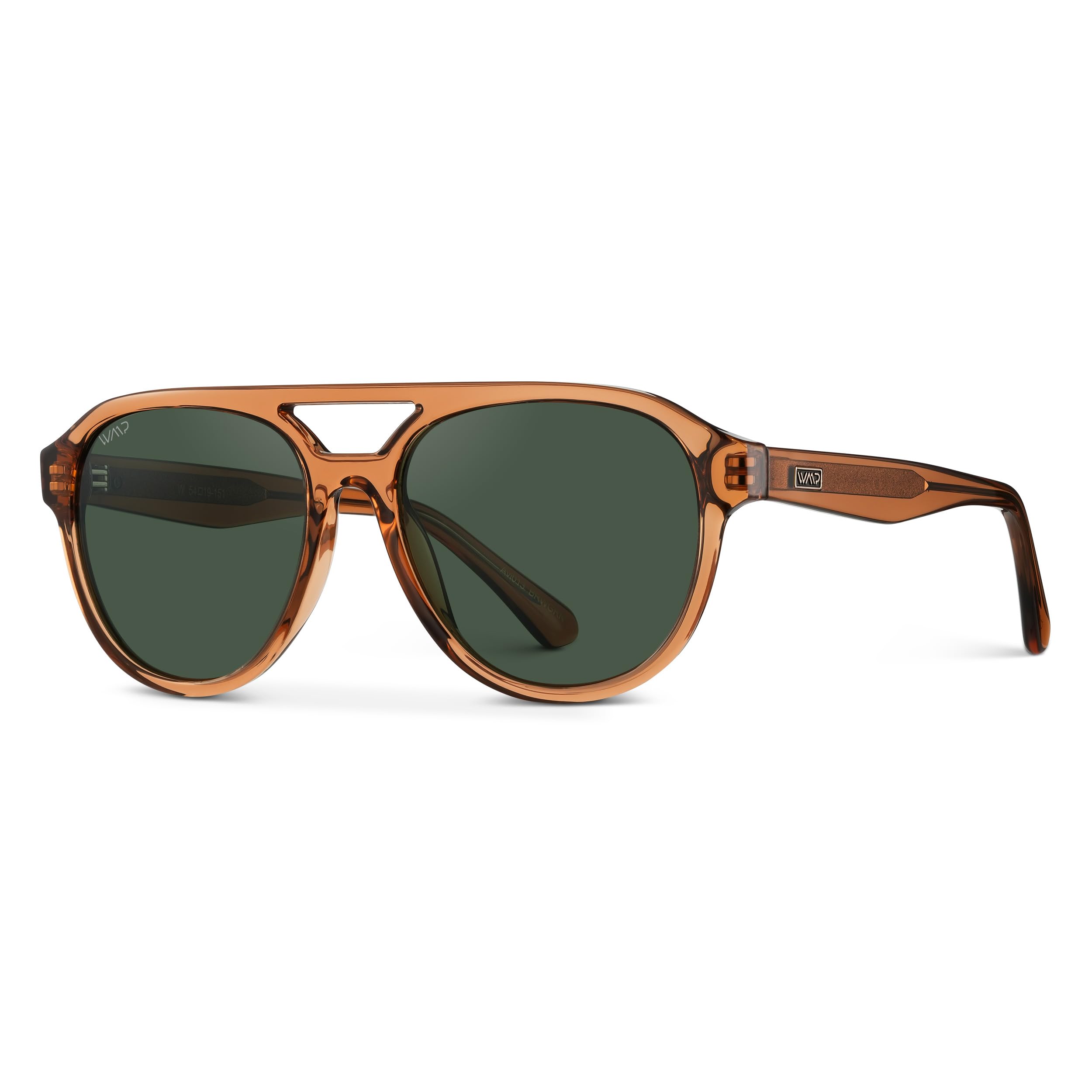WearMe Pro Rounded Retro Aviator Sunglasses for Men and Women - Polarized Lenses, Double Bridge Design - Image 3