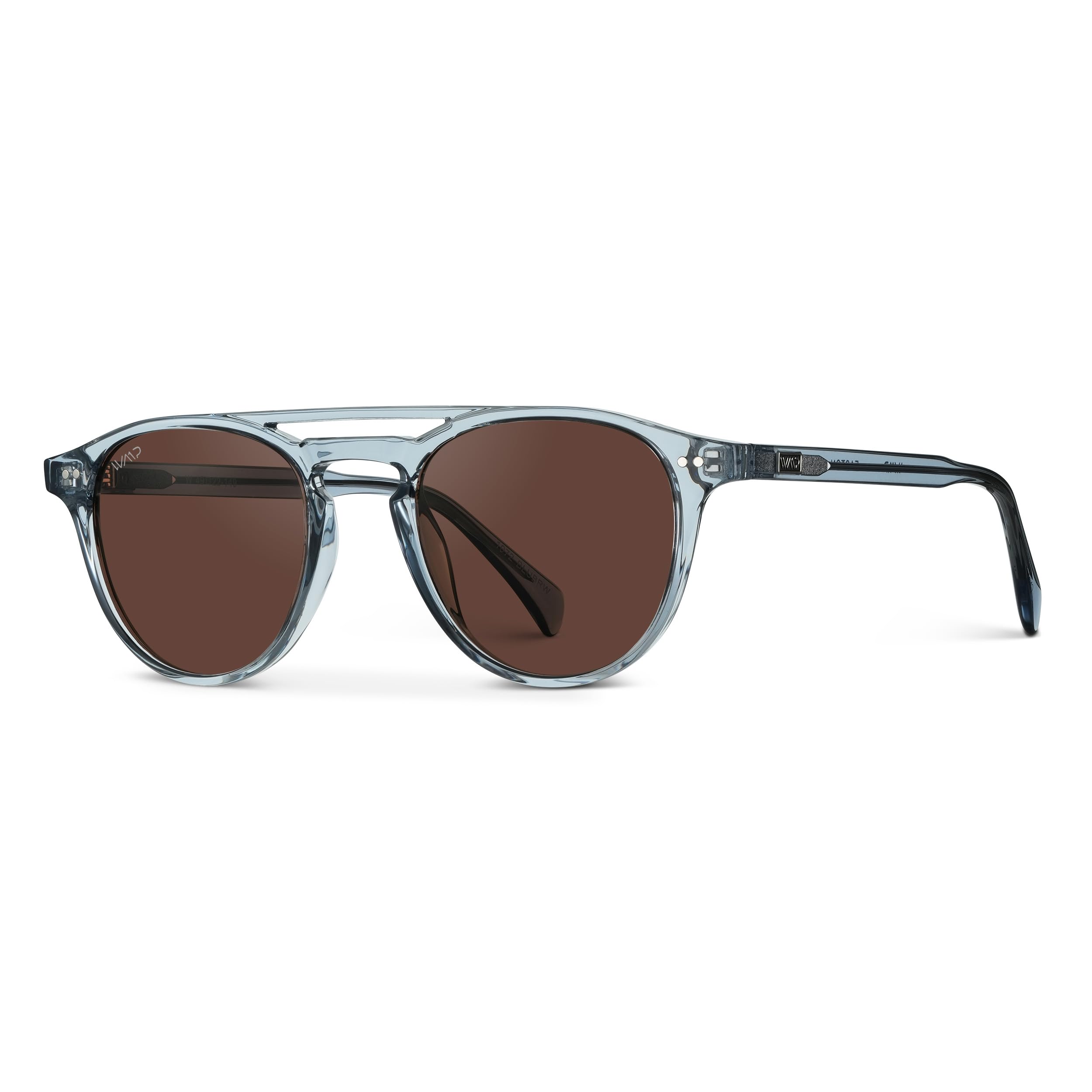 WearMe Pro - Urban Men's Square Sunglasses – Narrow Fit: Double Bridge Design, Modern Round Frames & Polarized Lenses - Image 7