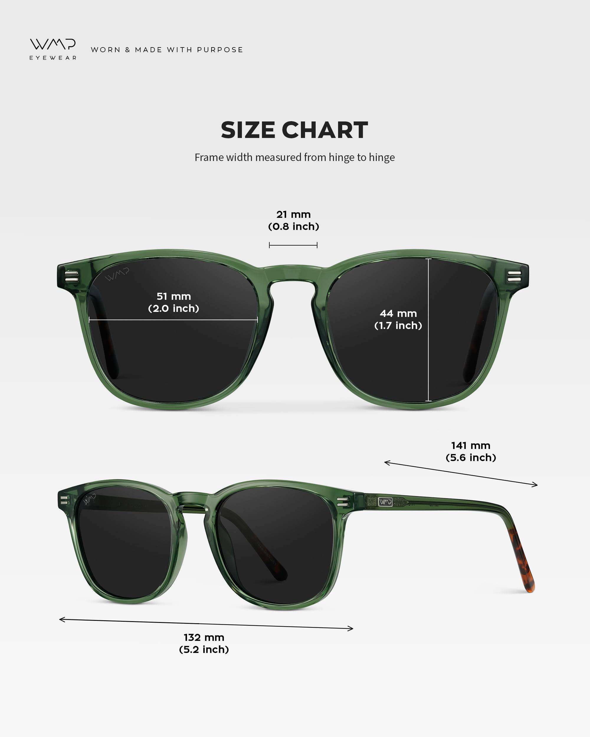 WearMe Pro WMP Eyewear - Men's Polarized Modern Rounded Square Sunglasses - Image 6