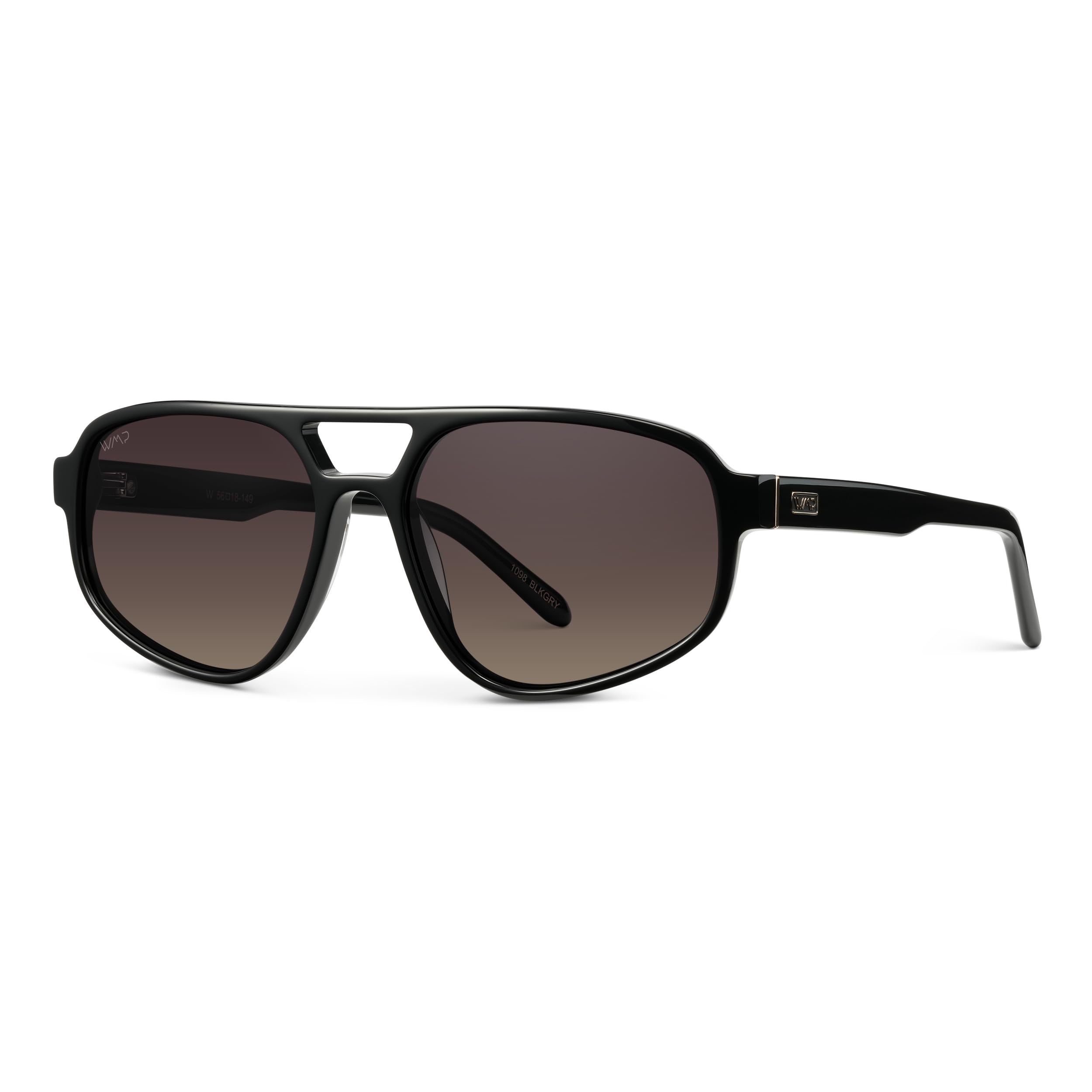 WearMe Pro WMP Eyewear - Women’s Retro Double Bridge Aviator Sunglasses, Polarized Lenses, Lightweight, Full UV Protection - Image 3