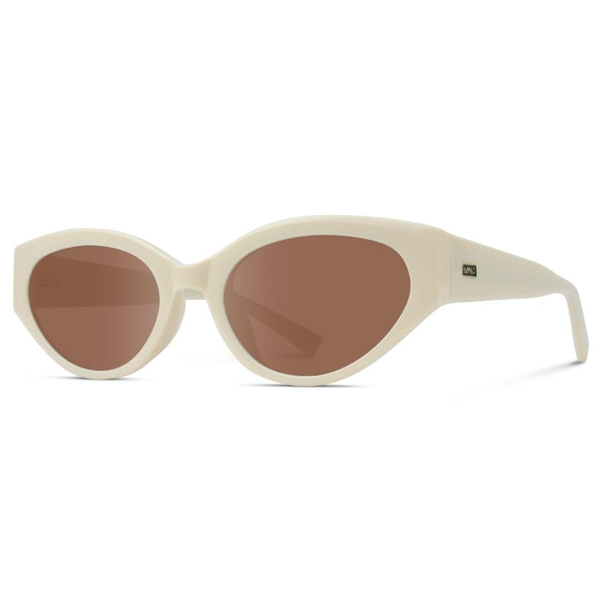 WearMe Pro Women's Oval Cat Eye Sunglasses, Vintage Slim Frame, Gradient UV Protection Lenses - Image 3