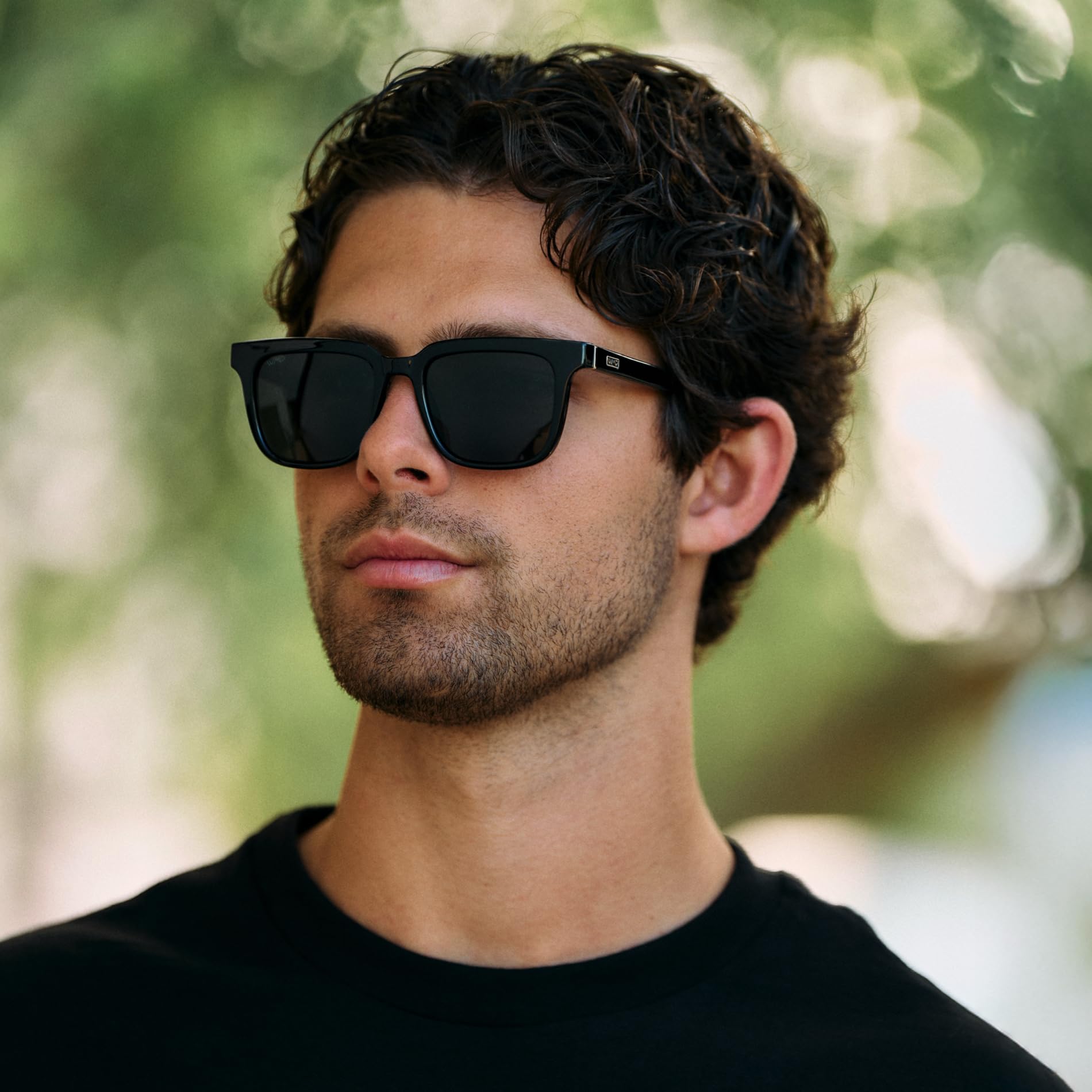 WMP Eyewear - Men's Polarized Sunglasses: Bold Modern Square Design, Acetate Frame, UV Protection - Image 3